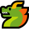 Dragon Face emoji on Microsoft
